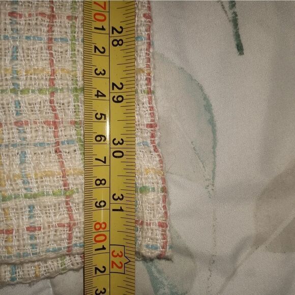 Salkim Vtg S Pieces 2 Vnt 100% Linen Plaid Lined 3/4 Sleeve Pockets Button W - Picture 14 of 14